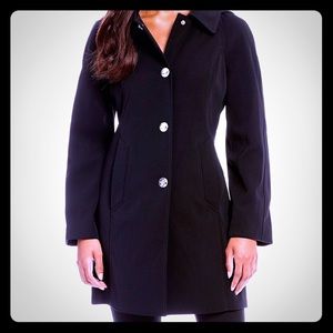 London Fog Black Mid-Length Classic Jacket